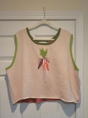 Rachel Antonoff Carrot Knit Sweater Tank NWT